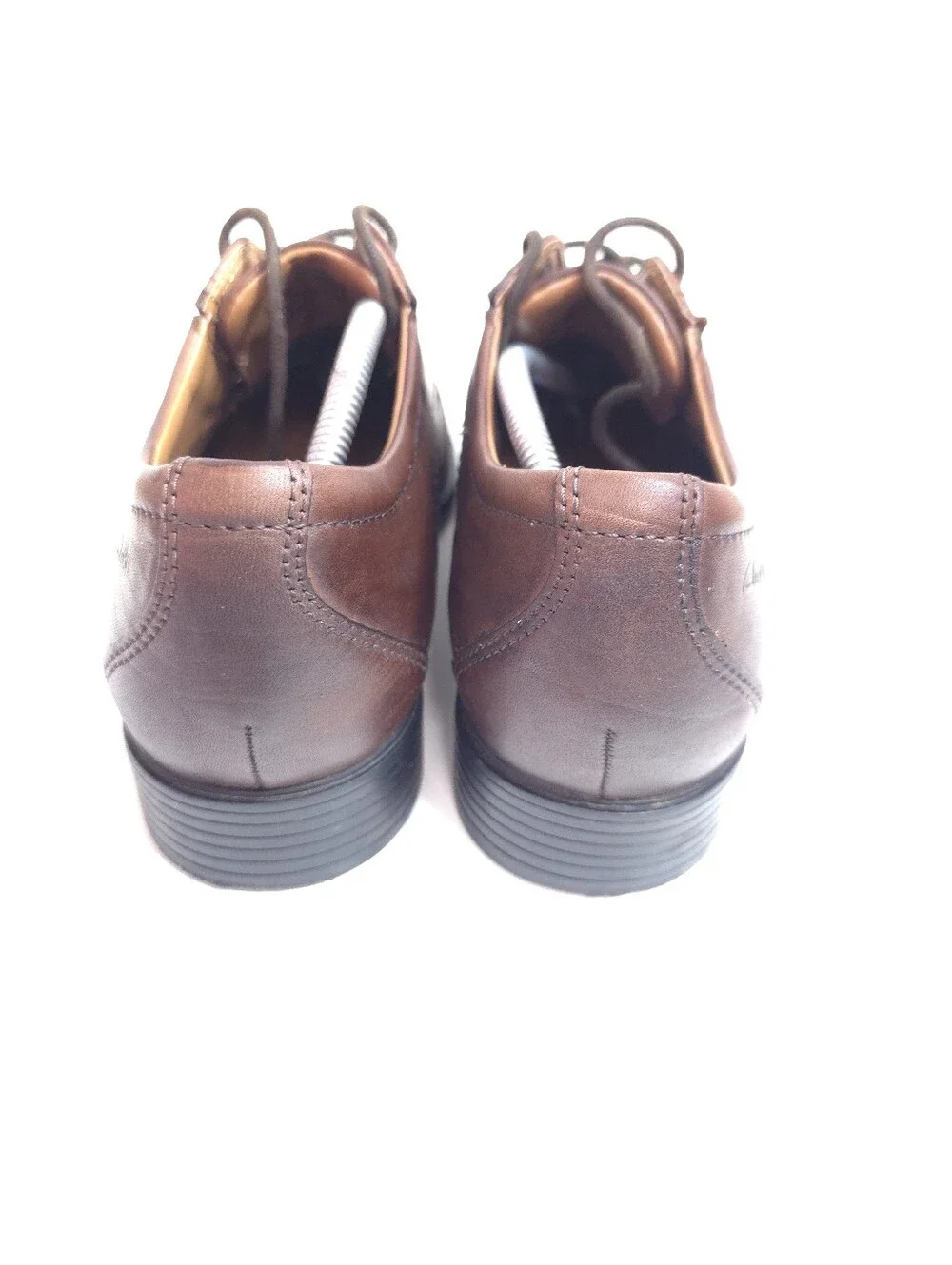 Clarks Whiddon Cap Leather Oxford Dress shoes Men Brown Cap Toe Comfort Sz US 8